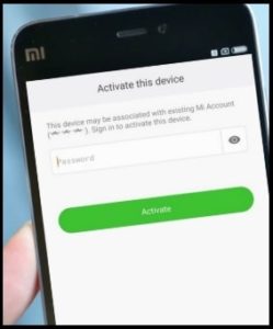 This Device Is Associated With An Existing Mi Account
