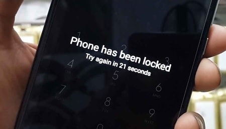 phone hase been locked
