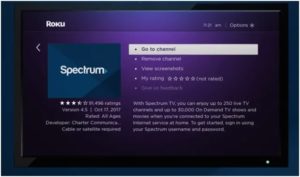spectrum tv app roku