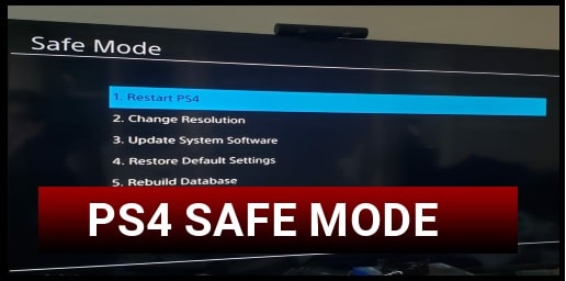 put ps4 in safe mode